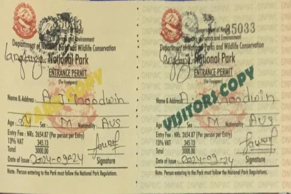 Permits Required for Langtang Trek and Cost