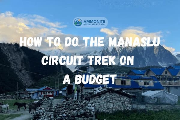 village on the way to manaslu circuit trek