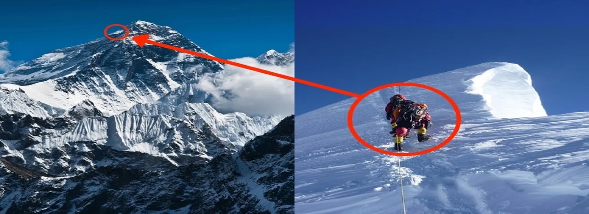 Hillary step near Everest summit