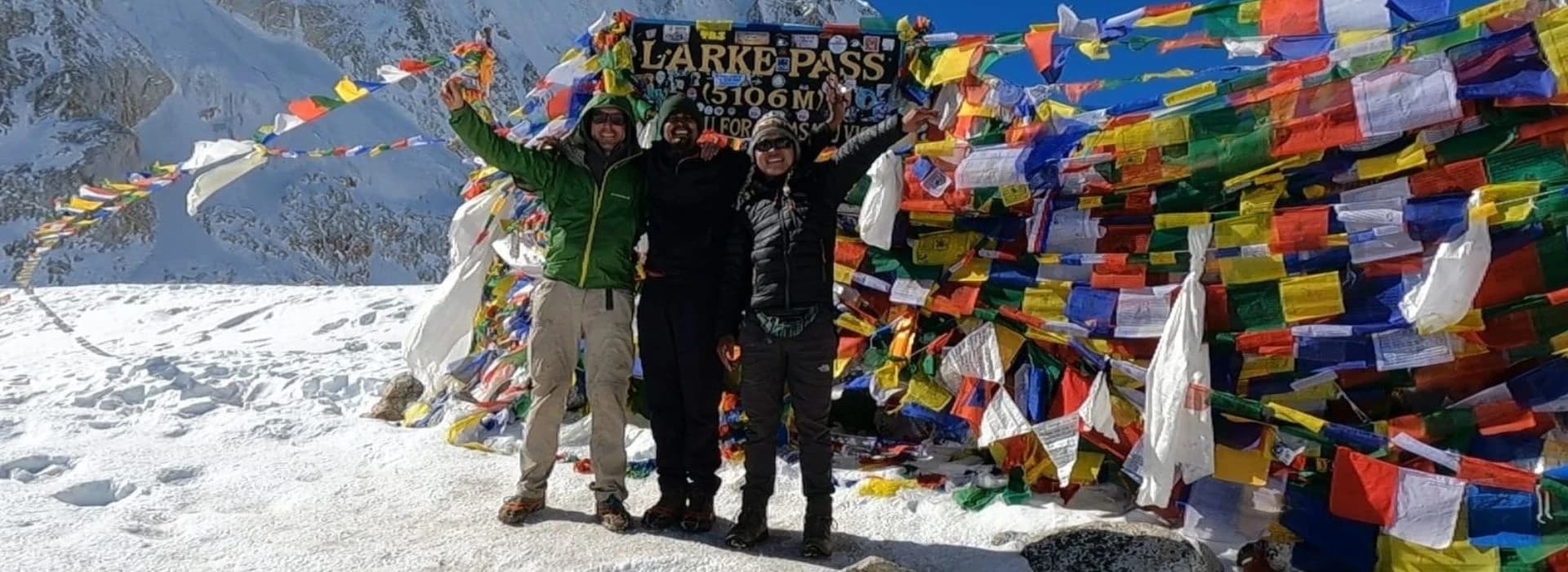 On The Top Of Larkya La Pass
